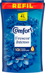 Amaciante Concentrado Comfort Frescor Intenso Sachet 900ml