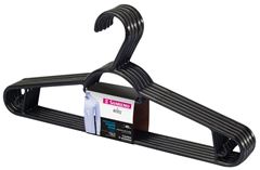 Cabide Plastico Sanremo Preto 5un