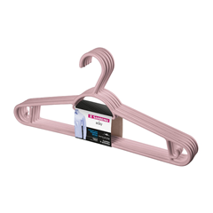Cabide Plastico Sanremo Rosa 5un
