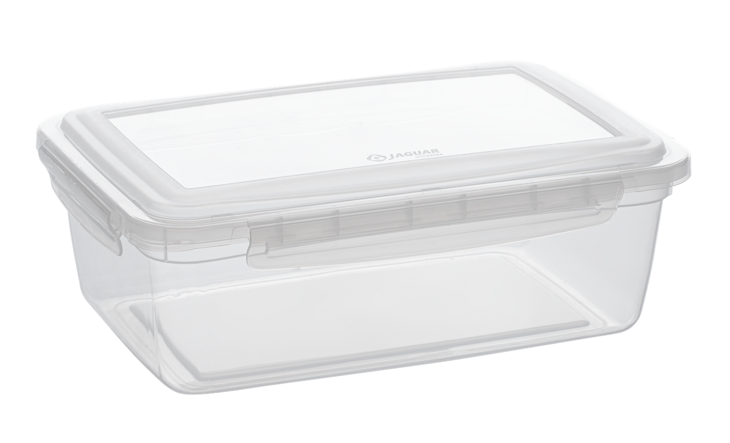 Pote Plastico Jaguar Com Trava Transparente 2,75l