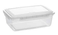 Pote Plastico Jaguar Com Trava Transparente 2,75l