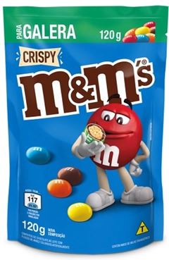 Chocolate M&M Crispy Pouch 120g
