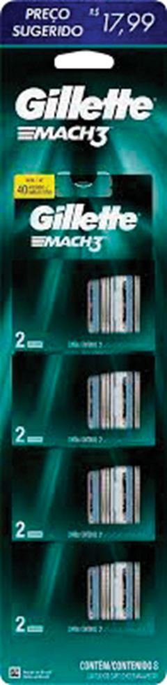 Carga Gillette Mach3 Regular 4un