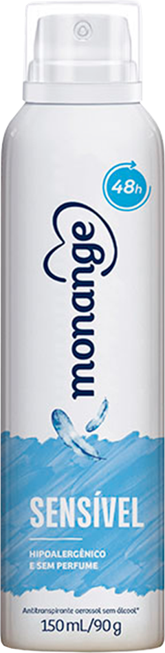 Desodorante Aerossol Monange Sensivel Sem Perfume 150ml