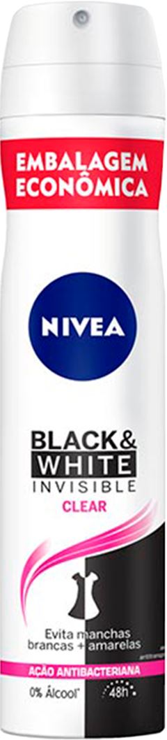 Desodorante Aerossol Nivea Feminino Black & White 200ml