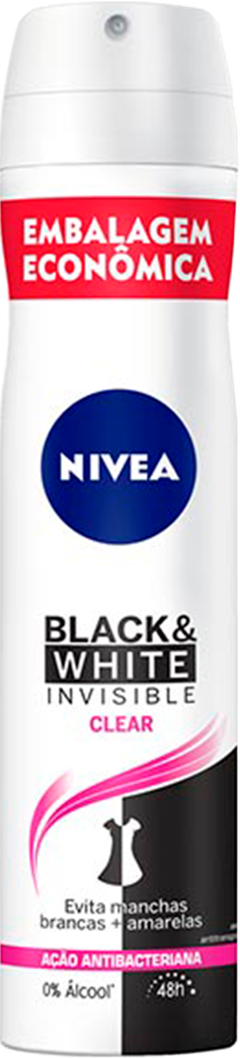 Desodorante Aerossol Nivea Feminino Black & White 200ml
