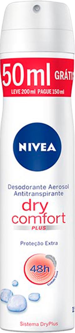 Desodorante Aerossol Nivea Feminino Dry Comfort 200ml