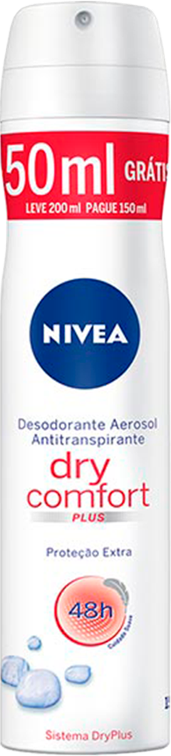 Desodorante Aerossol Nivea Feminino Dry Comfort 200ml
