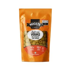 Azeitona Verde Nucete Sem Caroco Sachet 100g