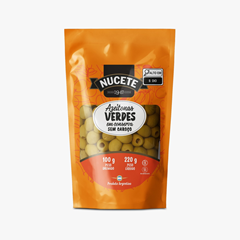 Azeitona Verde Nucete Sem Caroco Sachet 100g