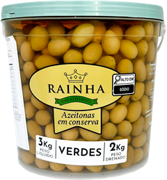 Azeitona Verde Rainha Com Caroco Balde 2kg