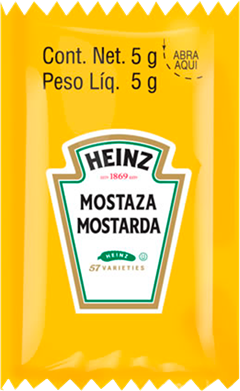 Sachet Mostarda Heinz 5g