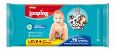 Toalha Umedecida Looping Looney Tunes 96un Lv+ Pg-