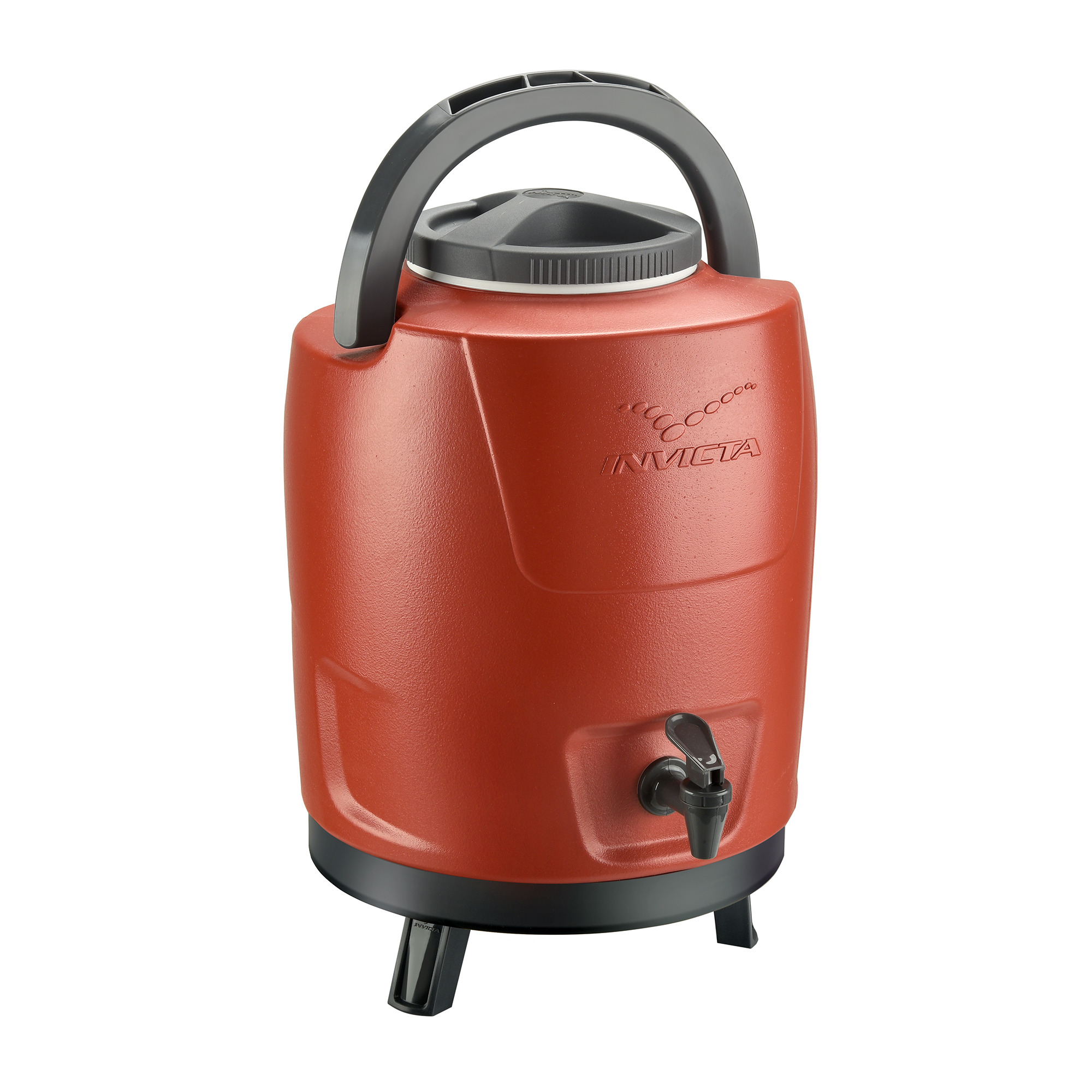 Garrafao Termico Invicta Vermelho Com Torneira 9l