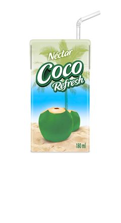 Agua De Coco Nectar Refresh Tp 180ml