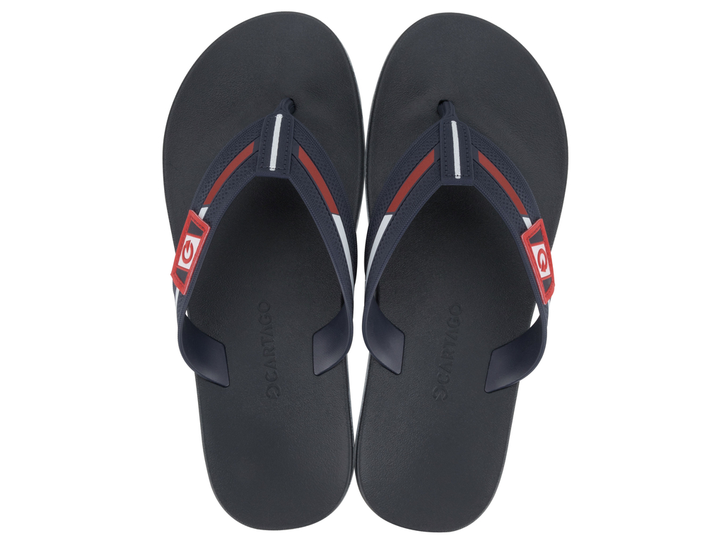 Sandalia Cartago Dublin Ii Masc Adulto Azul/Vermelho/Cinza