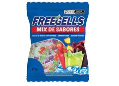 Bala Freegells Mix Sabores Azul 475g
