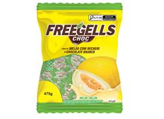 Bala Freegells Recheada Melao Chocolate Branco 475g