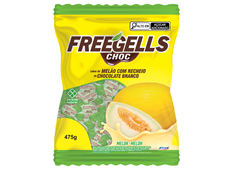 Bala Freegells Recheada Melao Chocolate Branco 475g