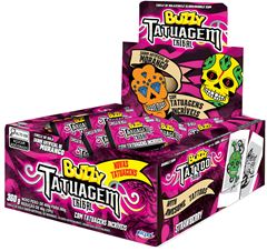 Chicle Buzzy Tribal Tatto Morango 360g
