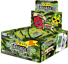 Chicle Buzzy Tribal Tatto Hortela 360g