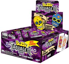 Chicle Buzzy Tribal Tatto Uva 360g