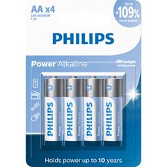 Pilha Philips Alcalina Aa Media Lr6p4b 4un