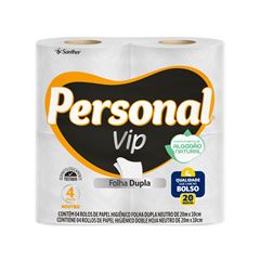 Papel Higienico Personal Vip Folha Dupla 20m 4x1