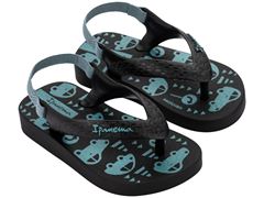 Sandalia Ipanema Classic Baby Masc Preto/Preto/Verde
