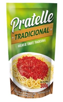Molho De Tomate Pratelle Tradicional Sachet 300g