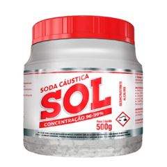 Soda Caustica Sol Pote 500g