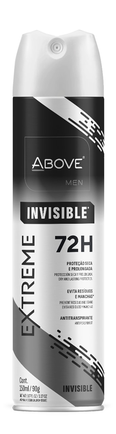 Desodorante Aerossol Above Men Extreme Invisible 150ml