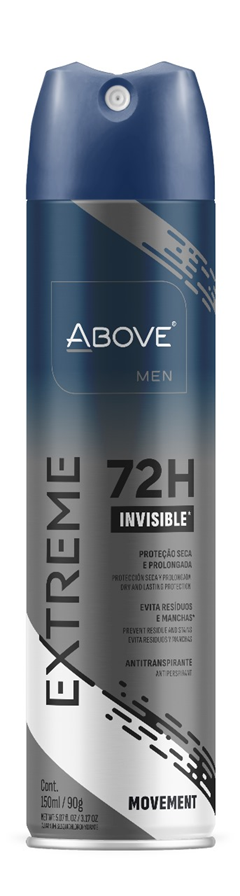 Desodorante Aerossol Above Men Extreme Movement 150ml