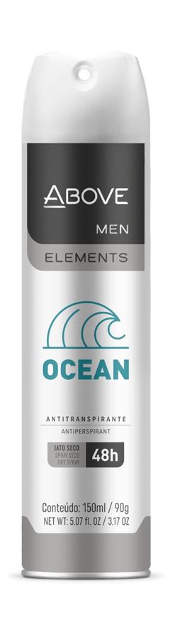 Desodorante Aerossol Above Masculino Elements Ocean 150ml