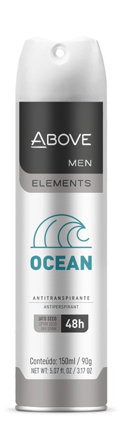 Desodorante Aerossol Above Men Elements Ocean 150ml