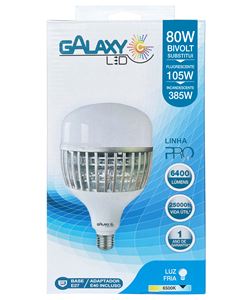 Lampada Galaxy Led Com Adaptador E-40 80w Bivolt
