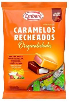 Bala Embare Caramelo Recheado Sortido 600g