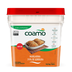 Margarina Coamo Com Sal 70% Balde 14,5kg