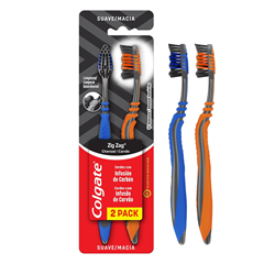 Escova Dental Colgate Zig Zag Carvao Unitaria