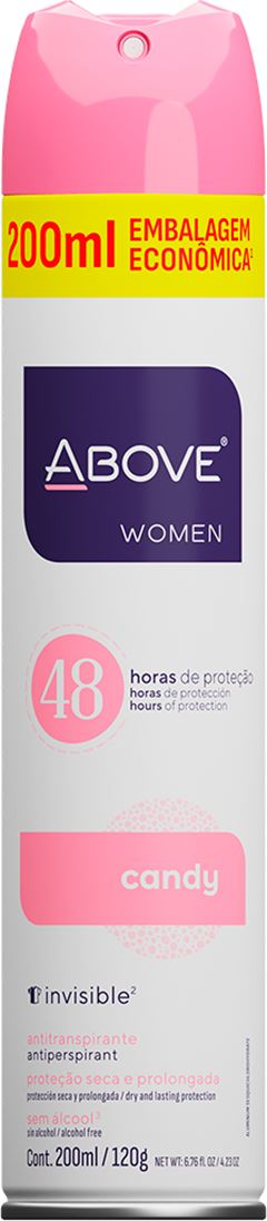 Desodorante Aerossol Above Feminino Candy 200ml