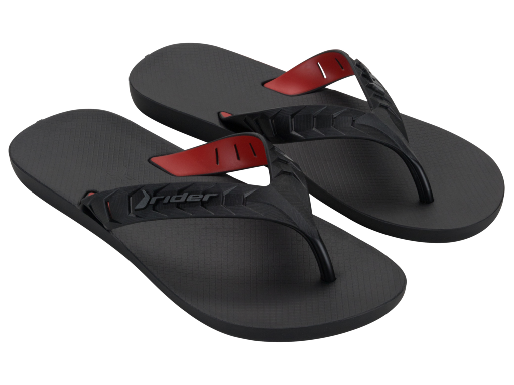 Sandalia Rider Street Duo Masc Adulto Preto/Preto/Vermelho