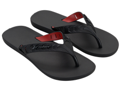 Sandalia Rider Street Duo Masc Adulto Preto/Preto/Vermelho