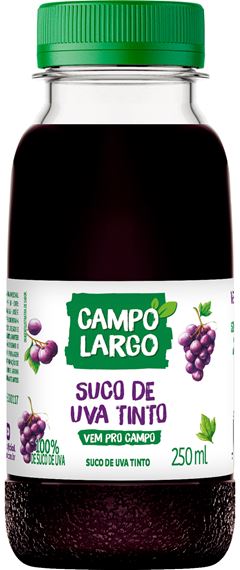 Suco Campo Largo Uva Tinto Pet 250ml