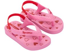 Sandalia Ipanema Classica Baby Fem Rosa/Rosa/Vermelho