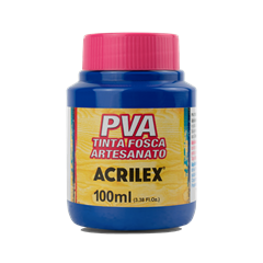 Tinta Artesanato Acrilex 100ml Azul Turquesa Fosca
