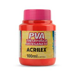 Tinta Artesanato Acrilex 100ml Vermelho Fogo Fosca