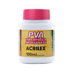 Tinta Artesanato Acrilex 100ml Branco Fosca