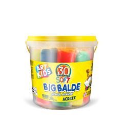 Massa Modelar Acrilex Soft 1,5kg Balde Sortida