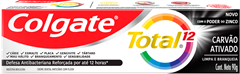 Creme Dental Colgate Total 12 Carvao Ativado 90g