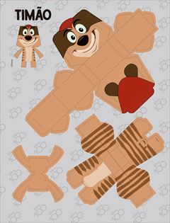 Paper Toys Animativa Pixar Com 3 Cartoes Sortidos